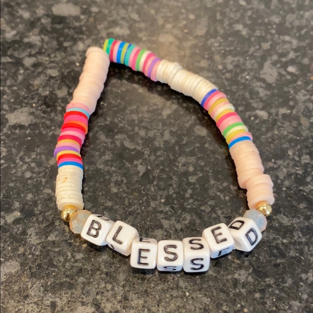 BLESSED puka bracelet